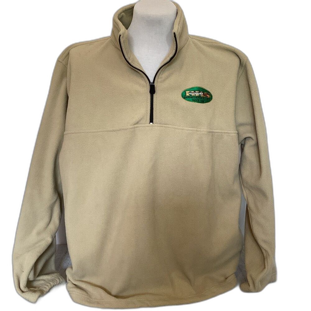 Randall Made Knives Patch Fleece Pullover Jacket XXL Beige Tan